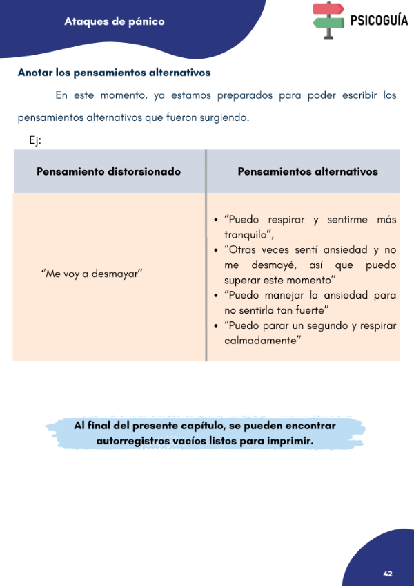 Producto - Ataques de pánico + Diario para el paciente - 2