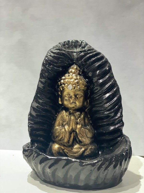 Producto - Cascada para cono y sahumerio Buda dorado