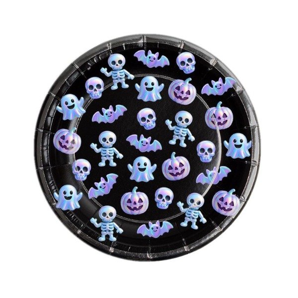Producto - PLATO HALLOWEEN TORNASOL X 8