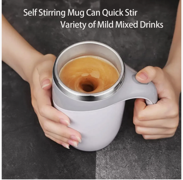Producto - Taza/vaso Termico Cafetero Con Batidor Eléctrico Mezclador recargable USB! - 3