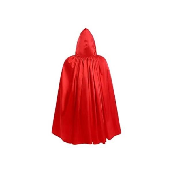 Producto - Capa disfraz Caperucita corta roja brillante (80cm) - 1
