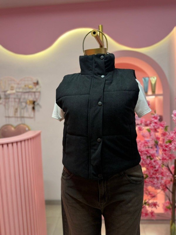 Producto - Chaleco puffer negro