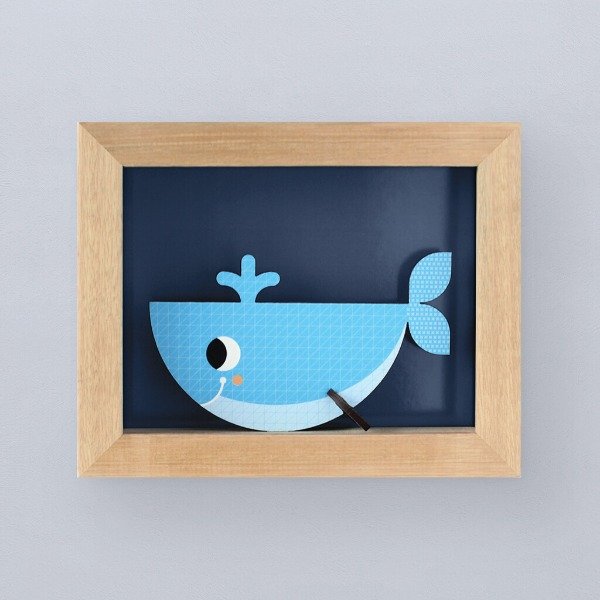 Producto - Cuadro Mar  20x16 Ballena