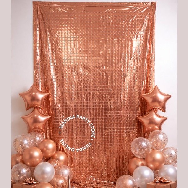 Producto - Cortina cuadrada Rose Gold