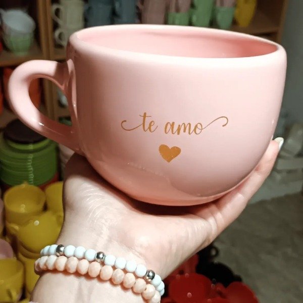 Producto - TAZON XL COLOR ROSA AMOR 8