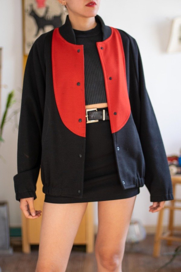 Producto - Bomber Roja y Negra Talle: XL-