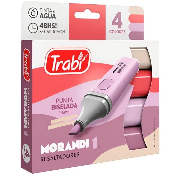 Producto - Resaltadores Trabi Morandi 1 x4 - 1