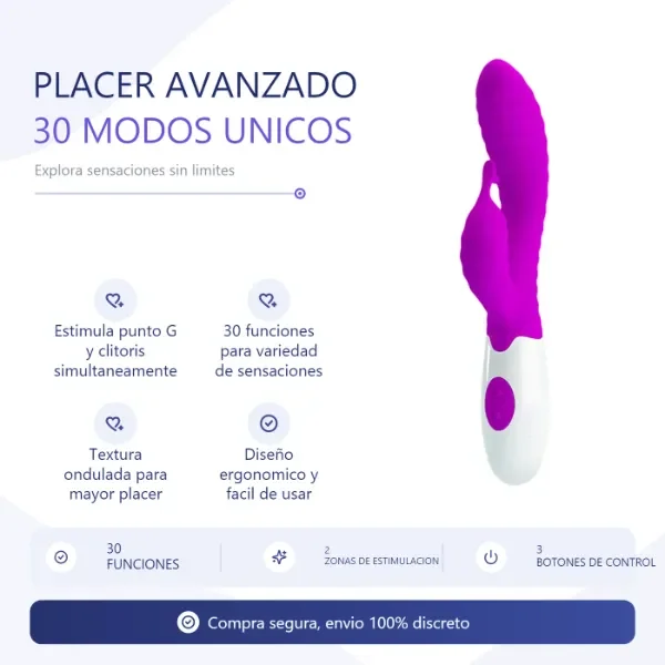 Producto - VIBRADOR PUNTO G CLITORIS 30 FUNCIONES - 3