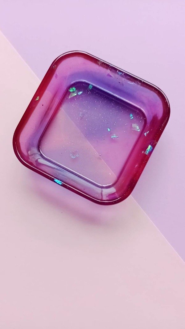 Producto - Potecito cuadrado - galaxy (rosa y violeta)
