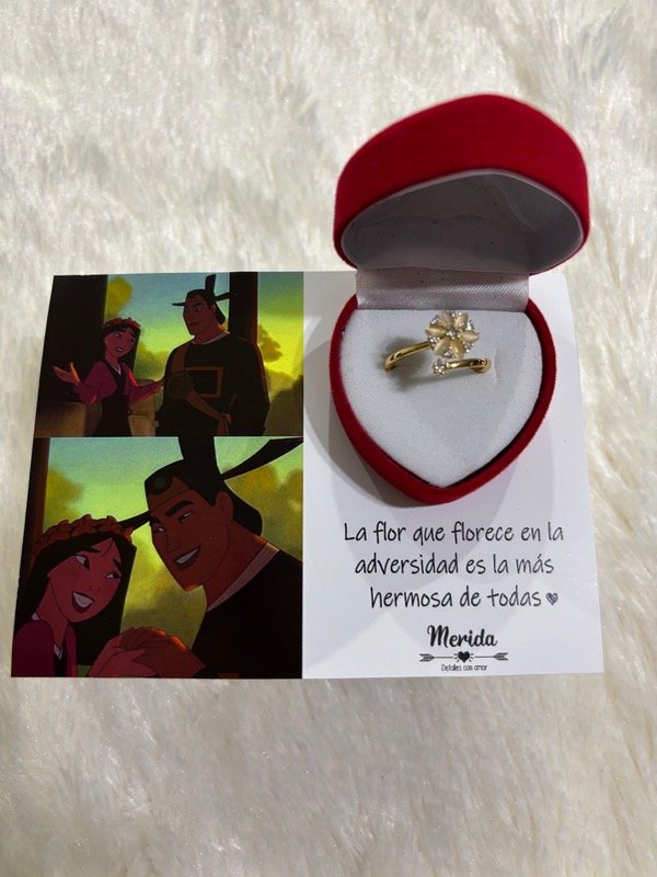 Producto - Anillo flor Mulan