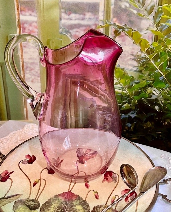 Producto - Jarra tipo Murano Rosa