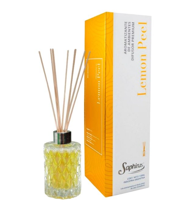 Producto - Difusor De Ambientes Saphirus Premium 130Ml - Lemon Peel