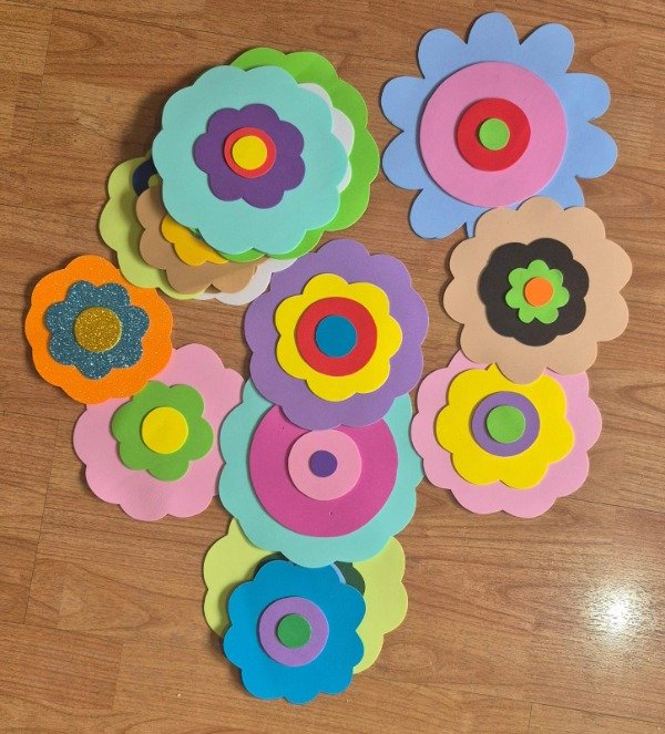 Producto - 15 Flores Goma Eva - 0