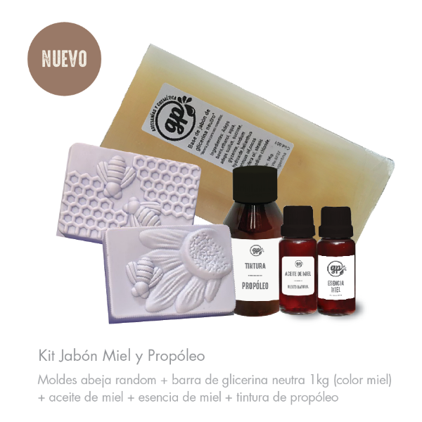 Producto - Kit jabones miel y propóleo