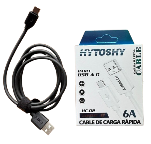 Producto - Cable TIPO C HYTOSHI carga rapida 6A