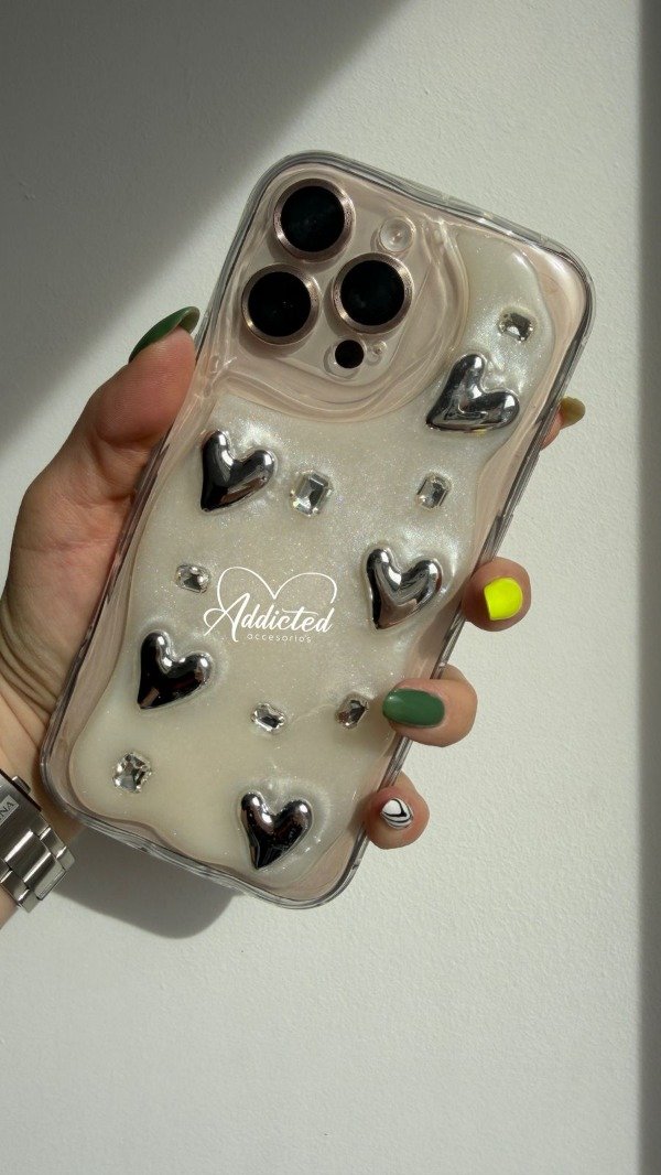 Producto - Case corazon 3D ondas