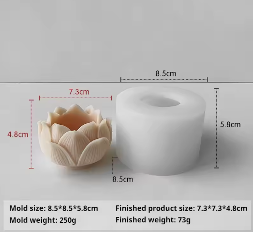Producto - MOLDE FLOR DE LOTO DETALLADO #079