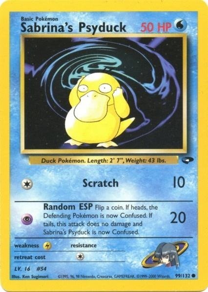 Producto - Sabrina's Psyduck 99/132 Gym Challenge Unlimited