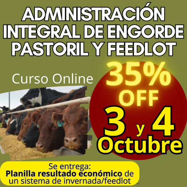 Producto - Curso Online: Administración Integral de Engorde Pastoril y Feedlot - 0