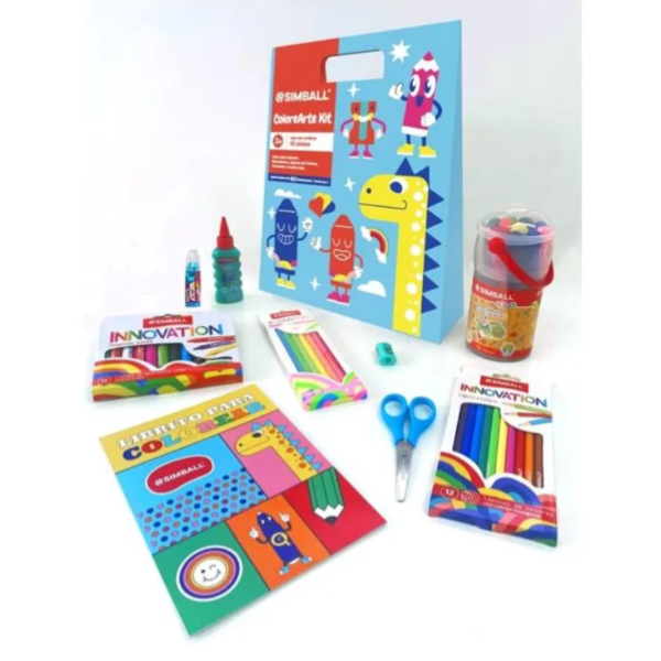 Producto - Colorearte Kit 50 piezas valija arte simball