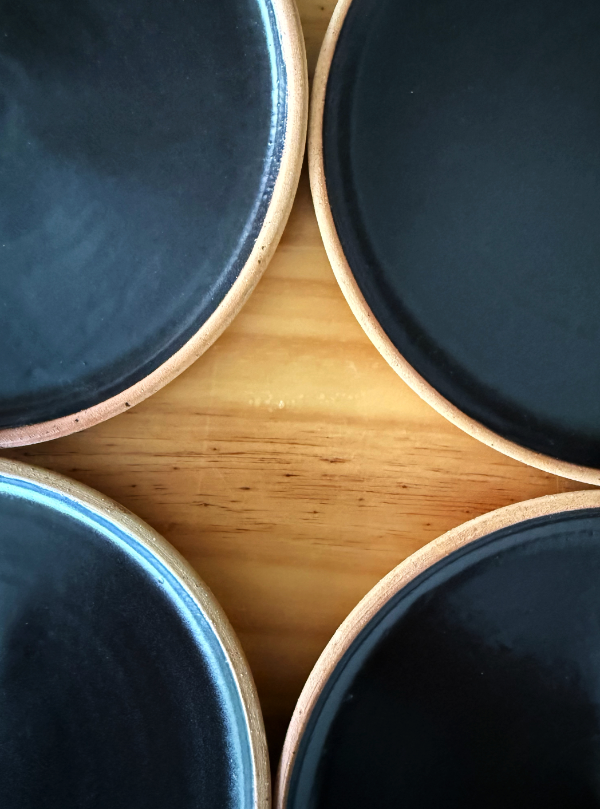 Producto - Set x4 - Platos gres - Negro basalto - 0