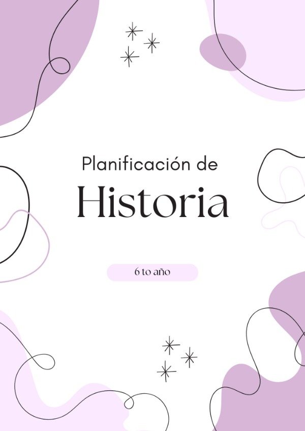 Producto - Planificación anual de 6to año