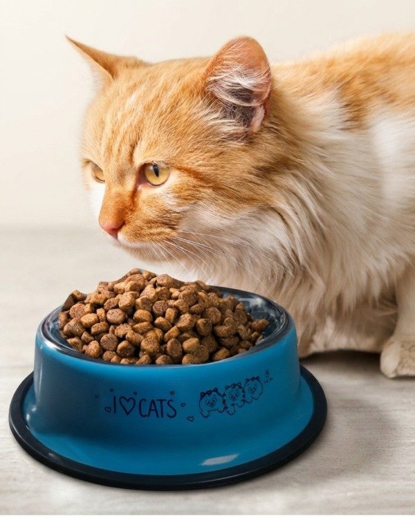 Producto - Comedero para gatos acero inoxidable base 18 cm - 0