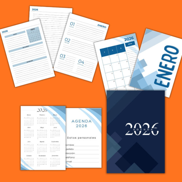 Producto - AGENDA 2026 AZUL - DIGITAL