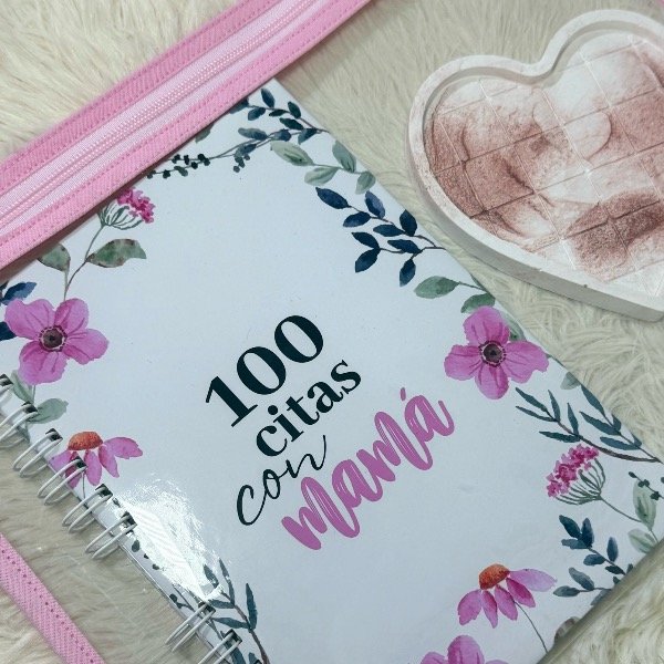 Producto - Combo sobre transparente, libro 100 citas con mamá y bandeja de yeso - 0