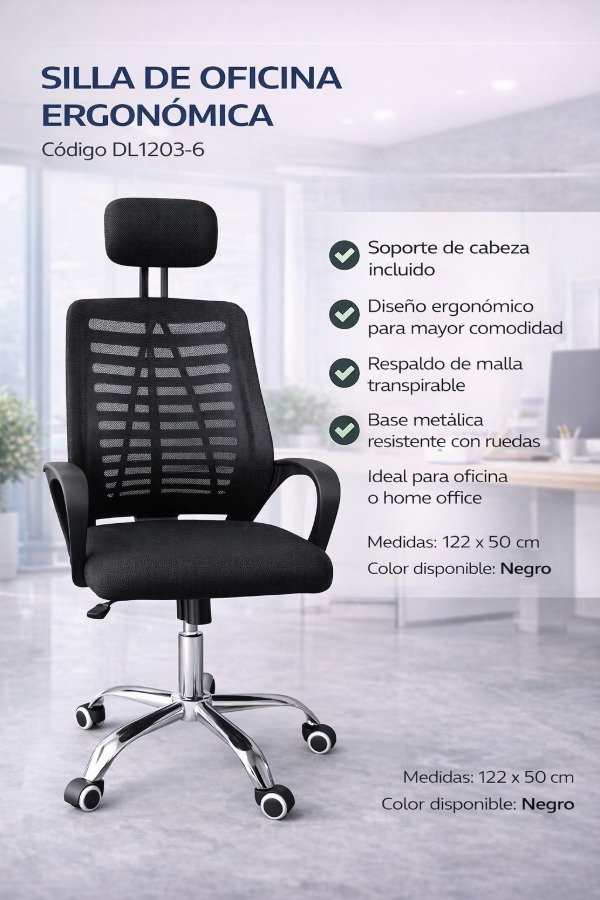 Producto - Silla de Oficina Ergonómica