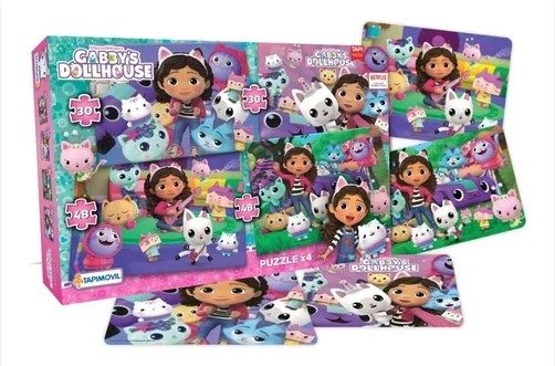 Producto - Puzzle x4 Casita de Gabby