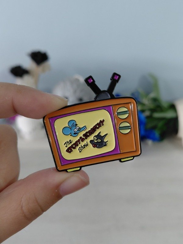 Producto - Pin metalizado - Los Simpson "Tomy y Daly" #1461