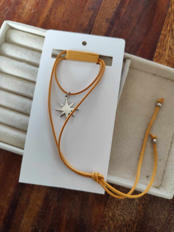 Producto - Lazo marrón estrella modelo 2. Bijou.