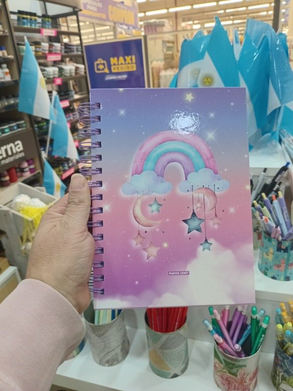 Producto - CUADERNO RAINBOW PASTEL X 100 HOJAS