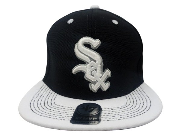 Producto - CERRADA Atrás, visera PLANA, INFANTIL, FLEX, CHICAGO WHITE SOX NEGRO / BLANCO