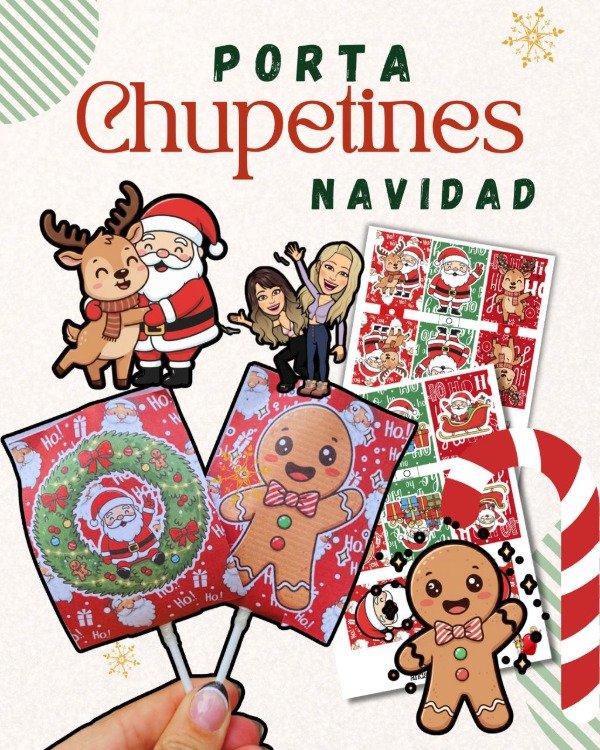 Producto - PORTA CHUPETINES NAVIDAD