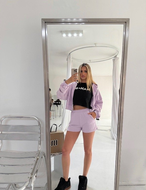 Producto - Short lila liso