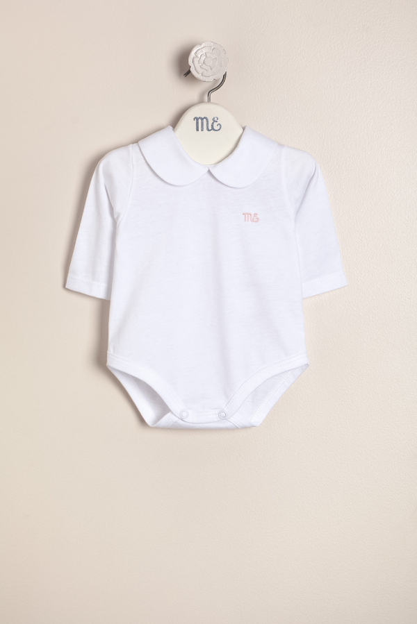 Producto - Body ML con cuello redondeado blanco euge ME