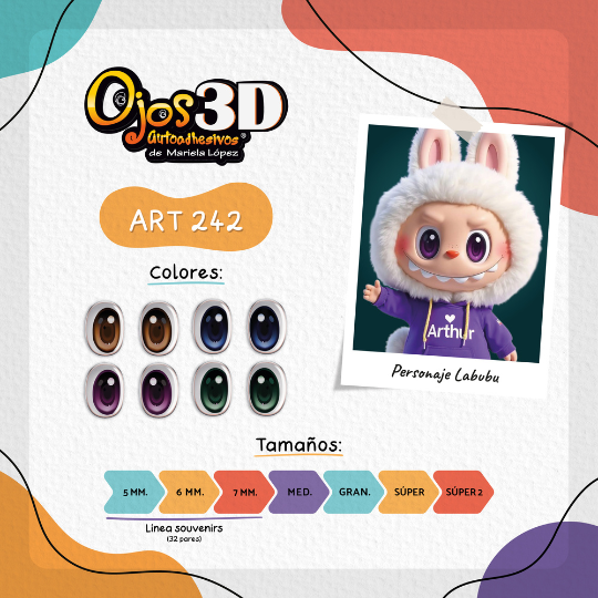Producto - Ojitos Linea Souvenirs art 242 ML