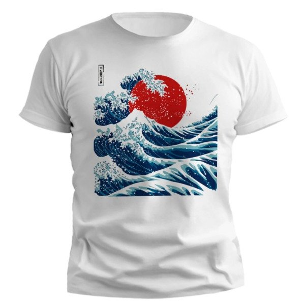 Producto - Remera Oriental - La Gran Ola de Kanagawa [Talle L]