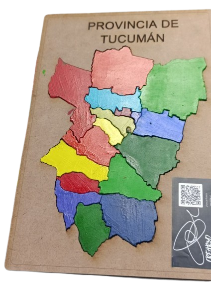 Producto - ROMPECABEZAS DE TUCUMÁN EN MDF-PINTADO - 1