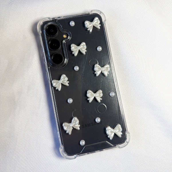 Producto - Charms moños blancos