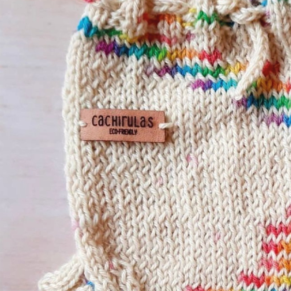 Producto - Etiqueta ecocuero personalizadas con logo - 4x1,4 cm
