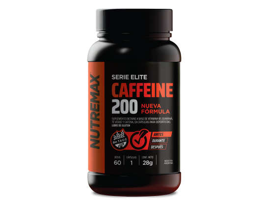 Producto - Cafeine 200 30 serv / 60 Caps Nutremax Sin Tacc