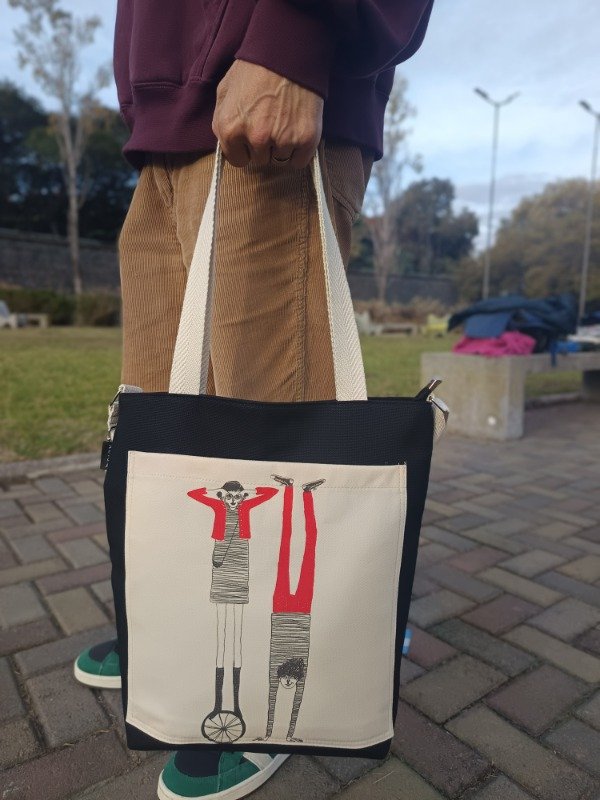 Producto - Morral Niños negro/crudo