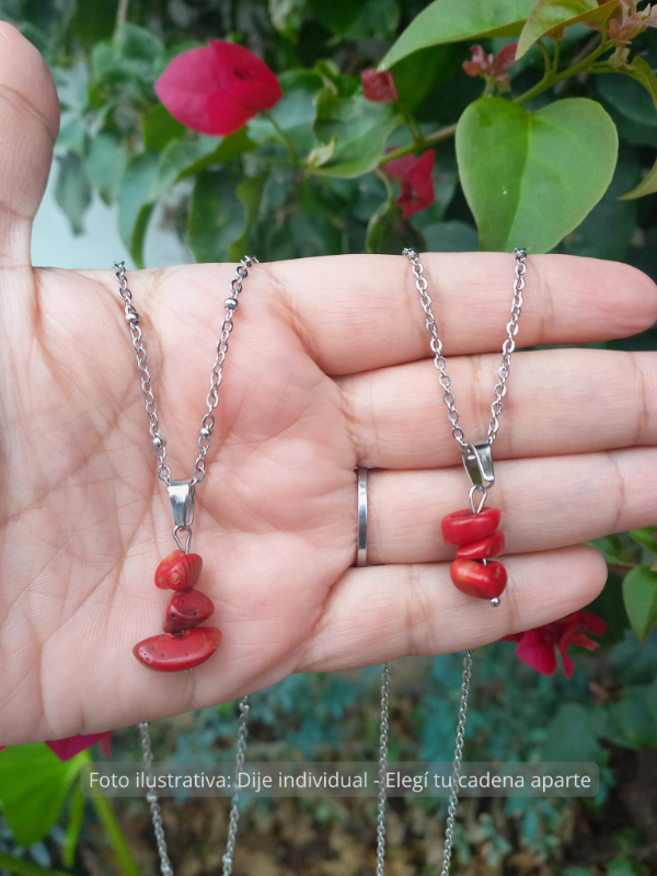 Producto - Dije Coral - Lluvia de Escallas