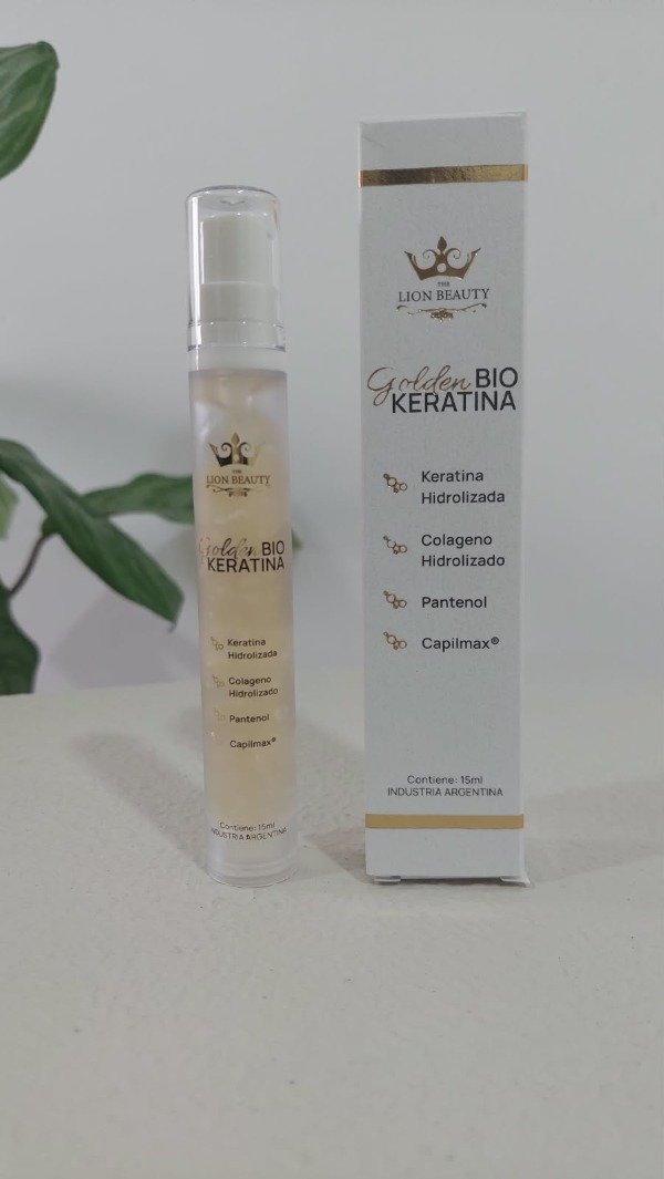 Producto - GOLDEN BIO KERATINA - THE LION BEAUTY - 10 ML