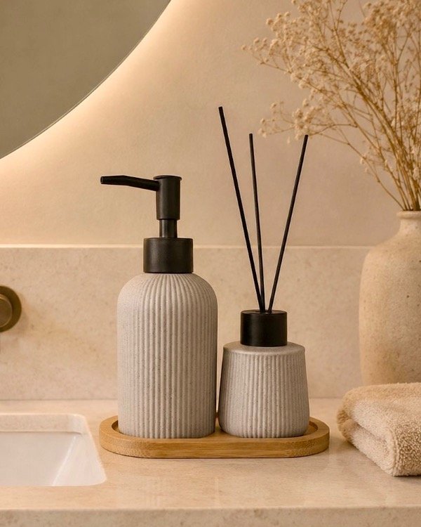 Producto - DISPENSER CON BASE Y DIFUSOR GRIS