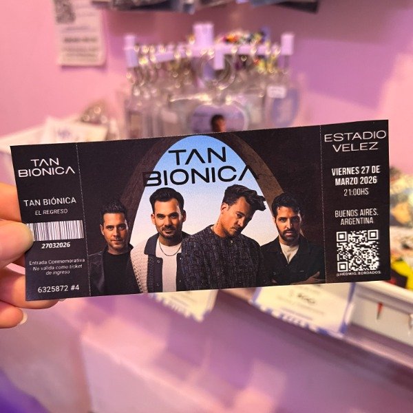 Producto - Entradas de recuerdo 14x6 - TAN BIONICA Velez
