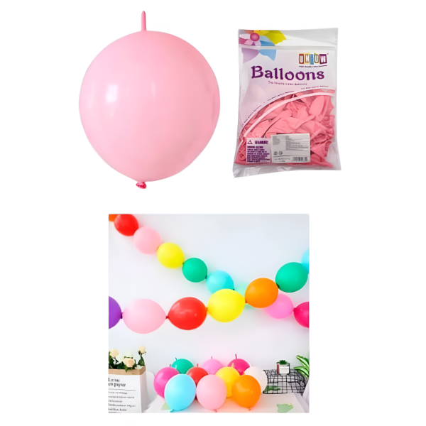 Producto - Globo Cadena 10" Rosa pastel x 25
